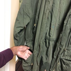 zara fishtail parka